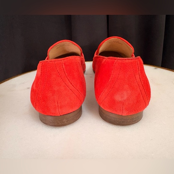 J. Crew Suede Charlie Penny Loafer in Vibrant Flame | 8.5 - Picture 8 of 13